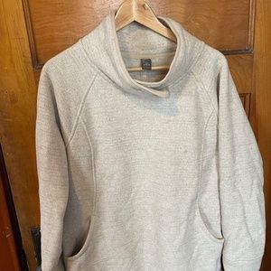 prAna Pullover Sweater, Heather Cream, Large
